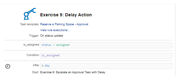 Exercise 9 - setting the delay